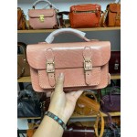 Handmade thickened oil-waxed vegetable-tanned leather messenger bag